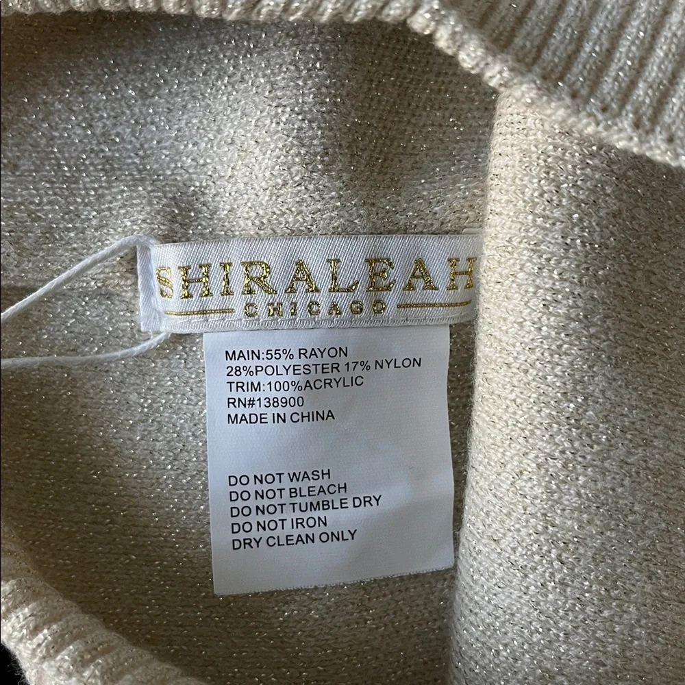 Shiraleah Maya Slouch Hat Faux Fur Pom Pom Beanie in Champagne